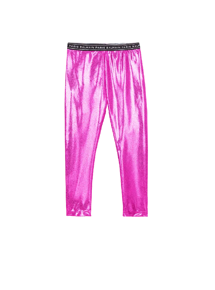 Balmain Kids Sport Leggings Pink