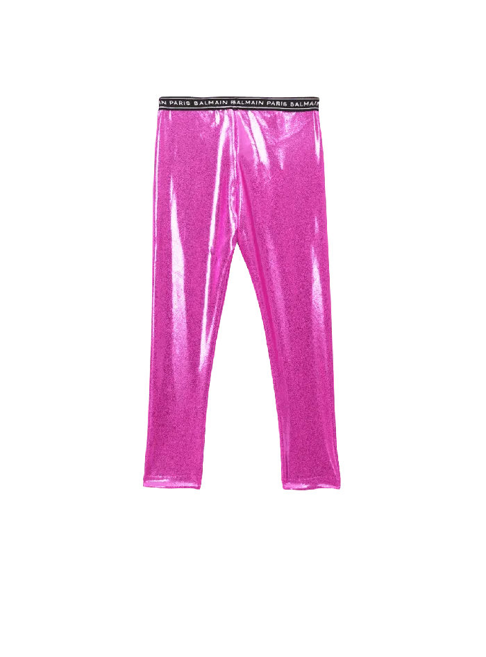 Balmain Kids Sport Leggings Pink