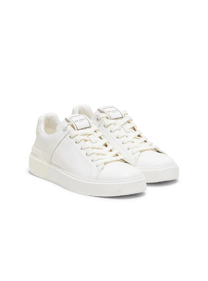 Balmain Sneakers Men BCourt Trainers In Calfskin White