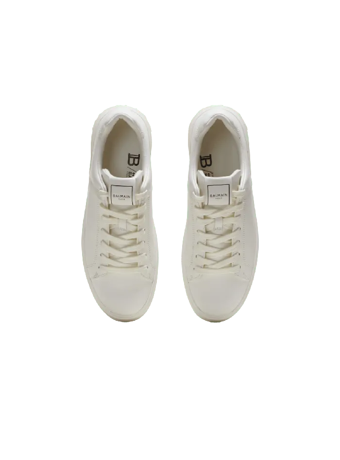 Balmain Sneakers Men BCourt Trainers In Calfskin White