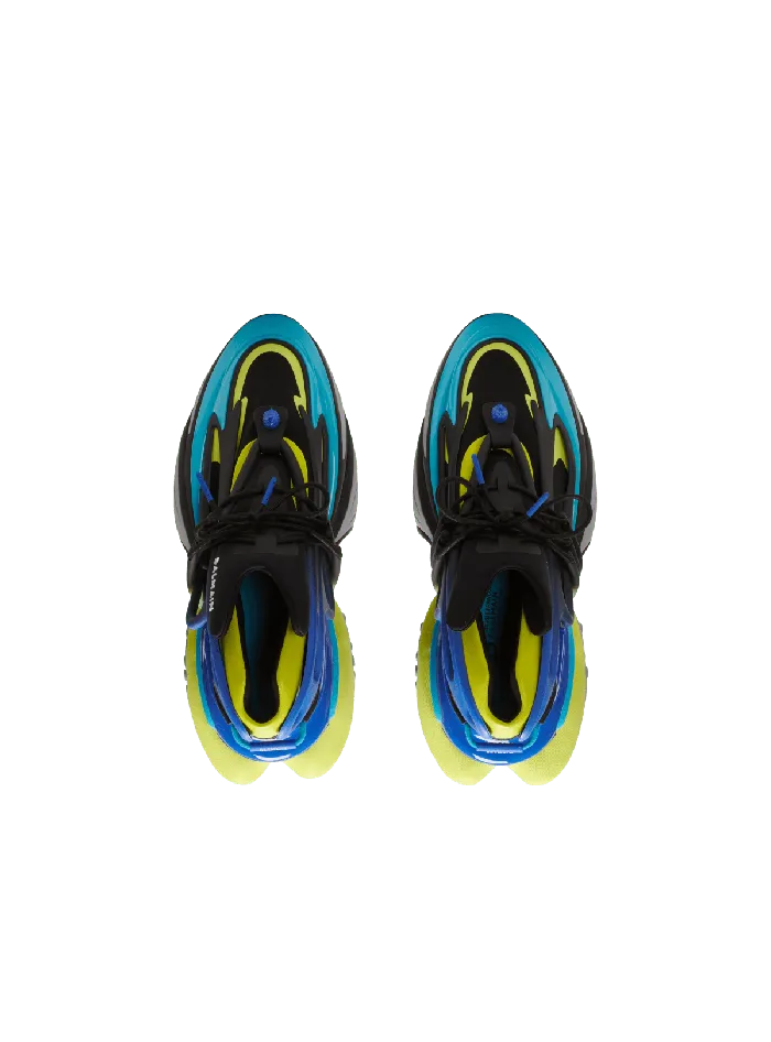 Balmain Sneakers Men Unicorn Sneakers In Neoprene And Leather Multicolor