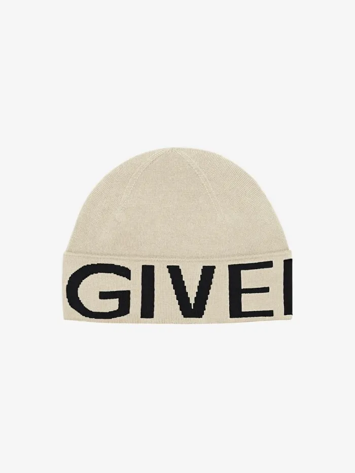 Beanie In Wool Clay Men Givenchy Beanies and Caps