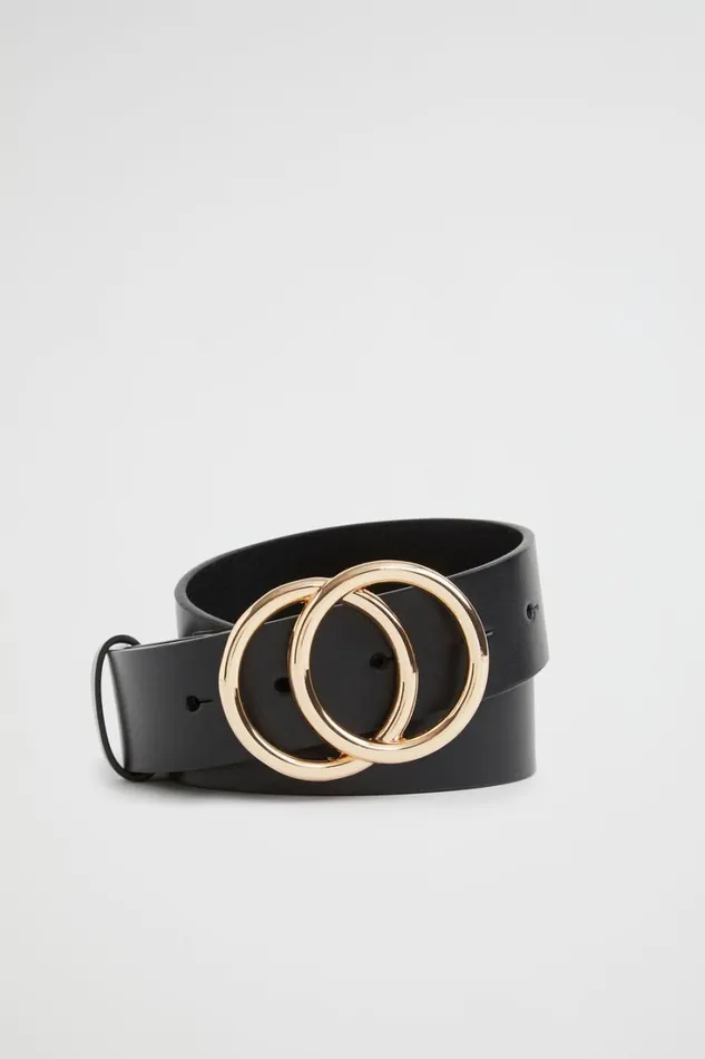 Belts Woman Seed Heritage Double Ring Belt Black