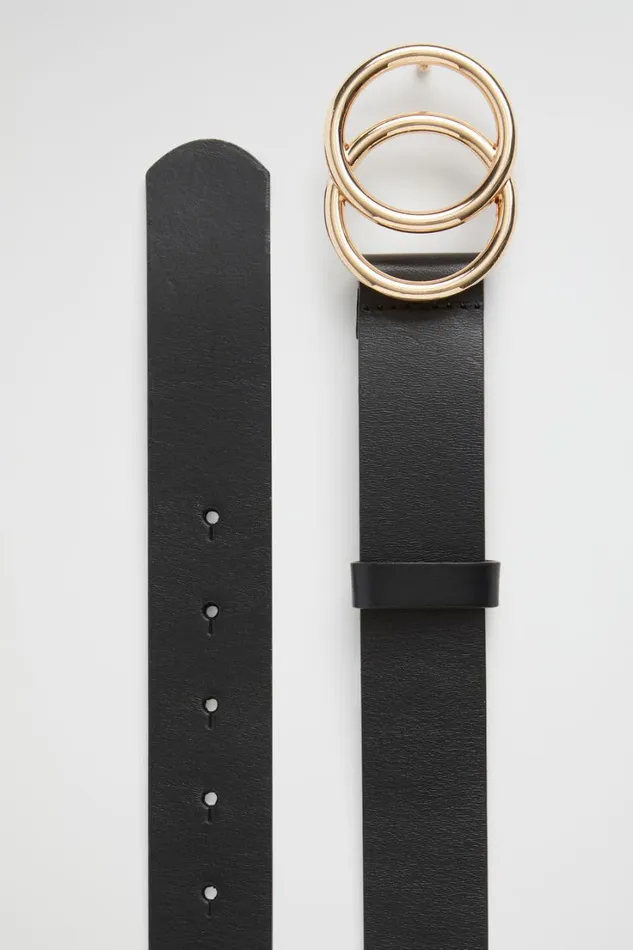 Belts Woman Seed Heritage Double Ring Belt Black