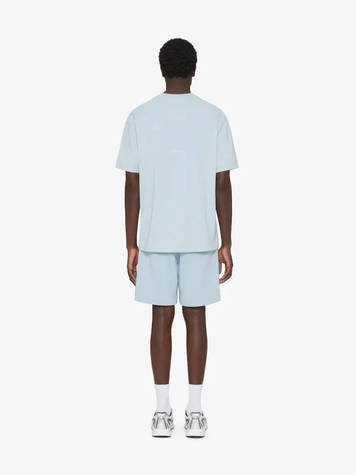 Bermuda Shorts In Fleece Sky Blue Men Givenchy Pants and Shorts