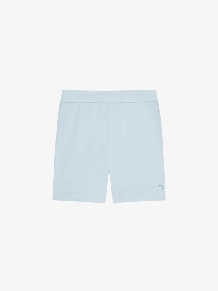 Bermuda Shorts In Fleece Sky Blue Men Givenchy Pants and Shorts