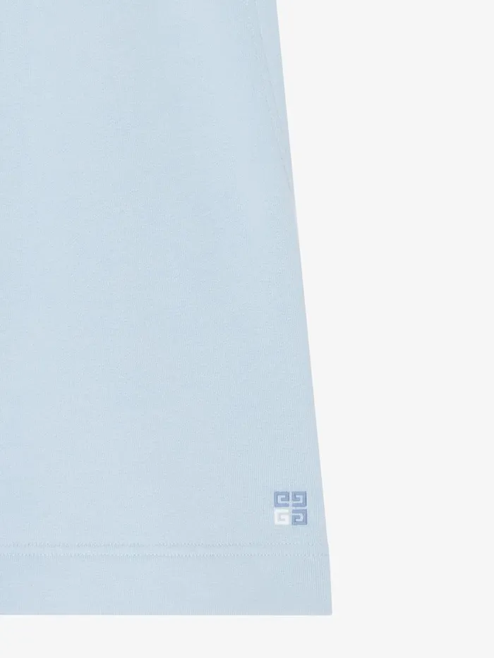 Bermuda Shorts In Fleece Sky Blue Men Givenchy Pants and Shorts