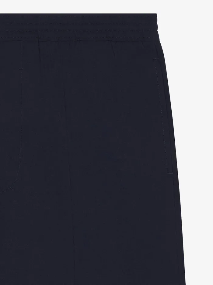 Bermuda Shorts In Wool Poplin Night Blue Men Givenchy Pants and Shorts