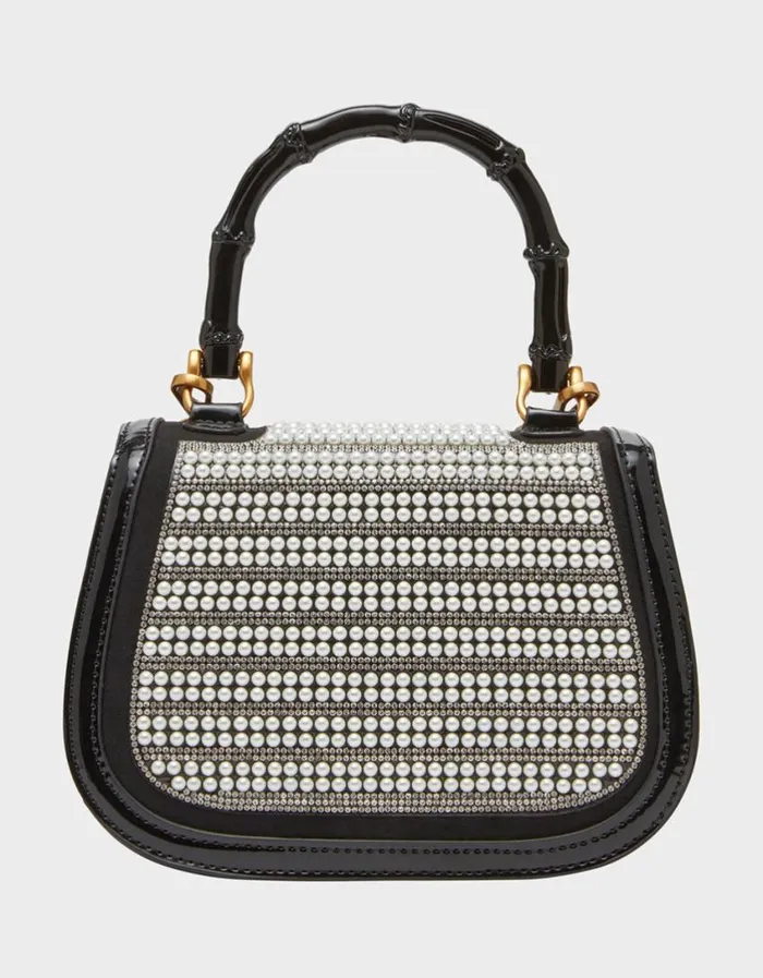 Betsey Johnson Women A REAL TART MINI FLAP CROSSBODY BLACKWHITE Black White Betsey Johnson Women A REAL TART MINI FLAP CROSSBODY BLACKWHITE Black White
