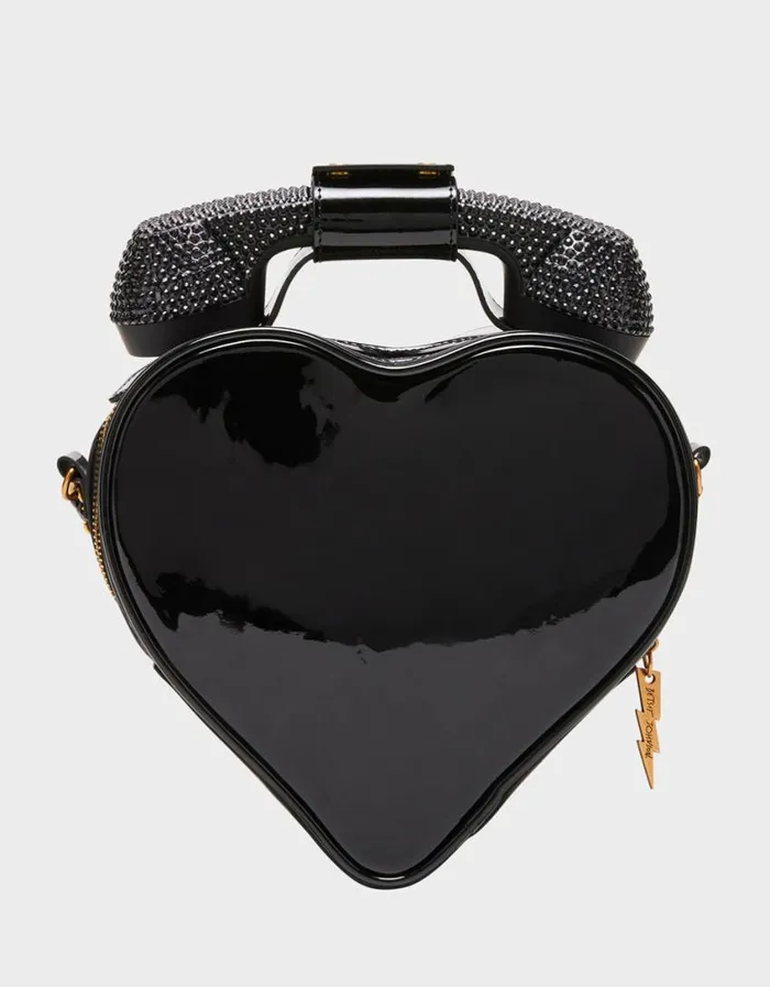 Betsey Johnson Women KITSCH PHONE TAG CROSSBODY BLACK Black Betsey Johnson Women KITSCH PHONE TAG CROSSBODY BLACK Black