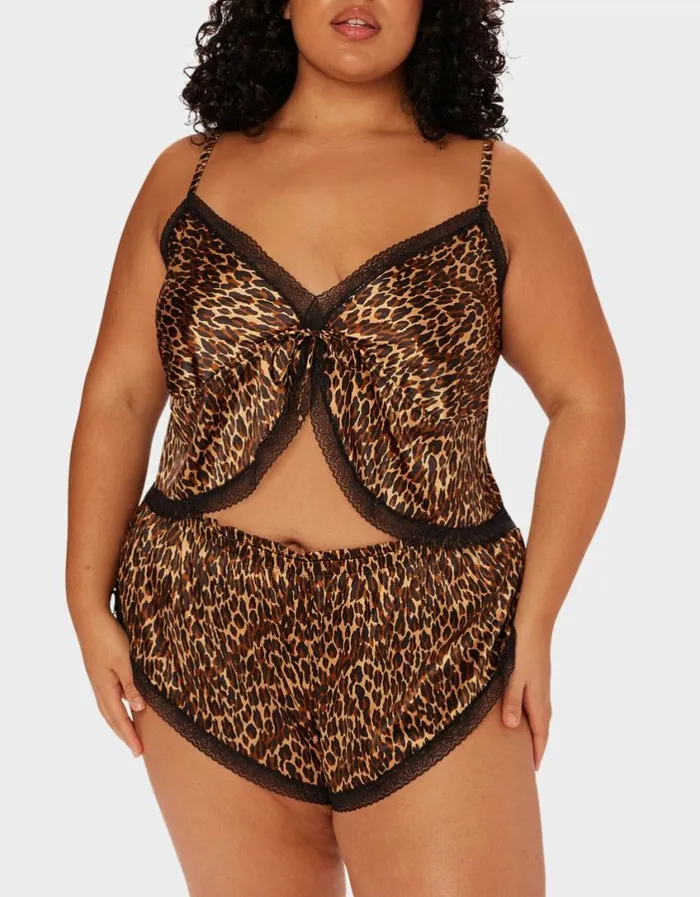 Betsey Johnson Women PARADE BUTTERFLY TOP LEOPARD Leopard