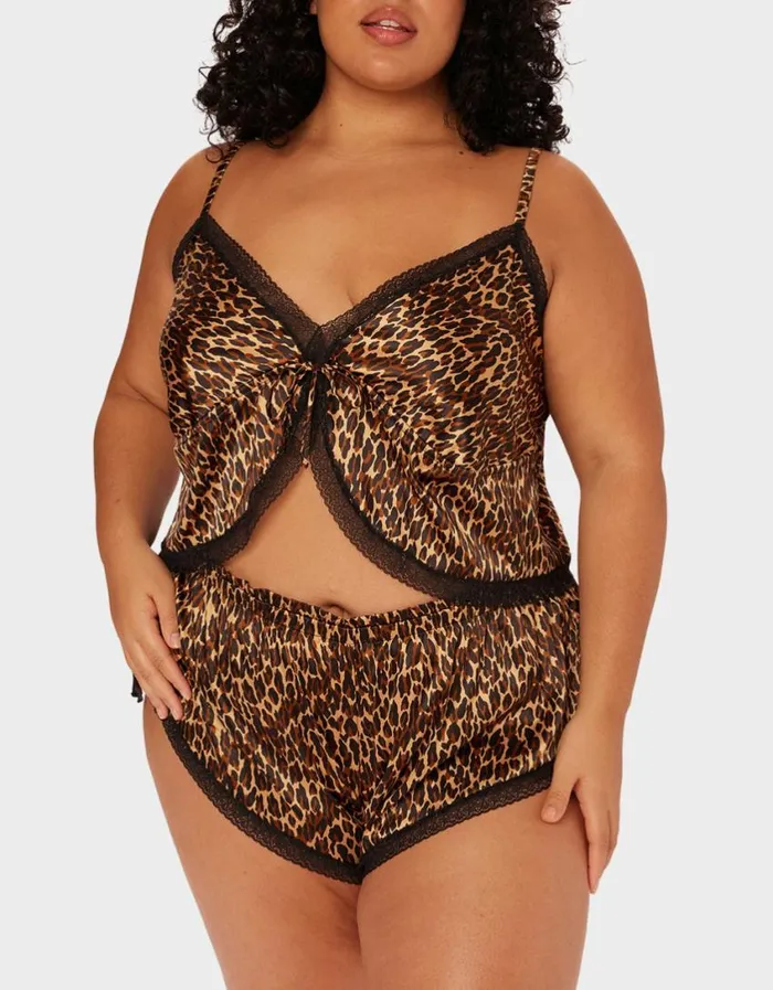Betsey Johnson Women PARADE BUTTERFLY TOP LEOPARD Leopard