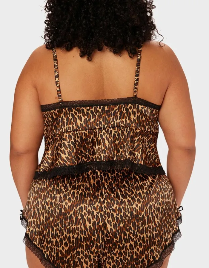 Betsey Johnson Women PARADE BUTTERFLY TOP LEOPARD Leopard