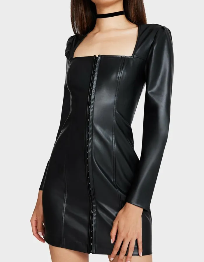 Betsey Johnson Women STACY MINI DRESS BLACK Black