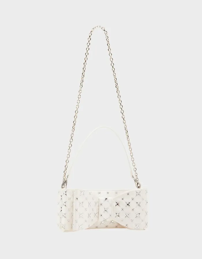 Betsey Johnson Women TIE THE KNOT BOW BAG IVORY Ivory Betsey Johnson Women TIE THE KNOT BOW BAG IVORY Ivory