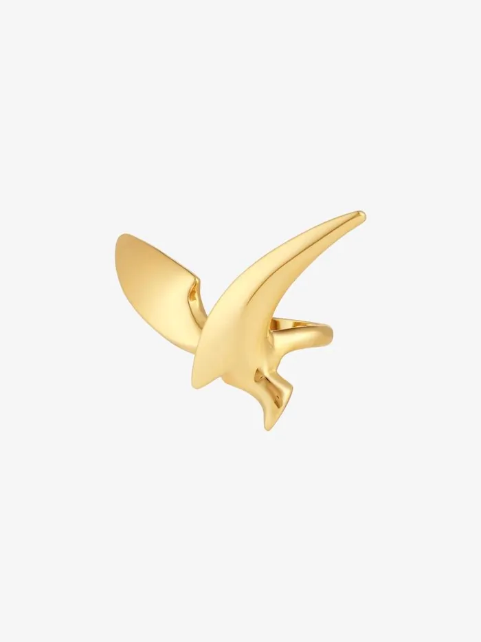 Bird Ring In Metal Golden Yellow Women Givenchy Jewelry