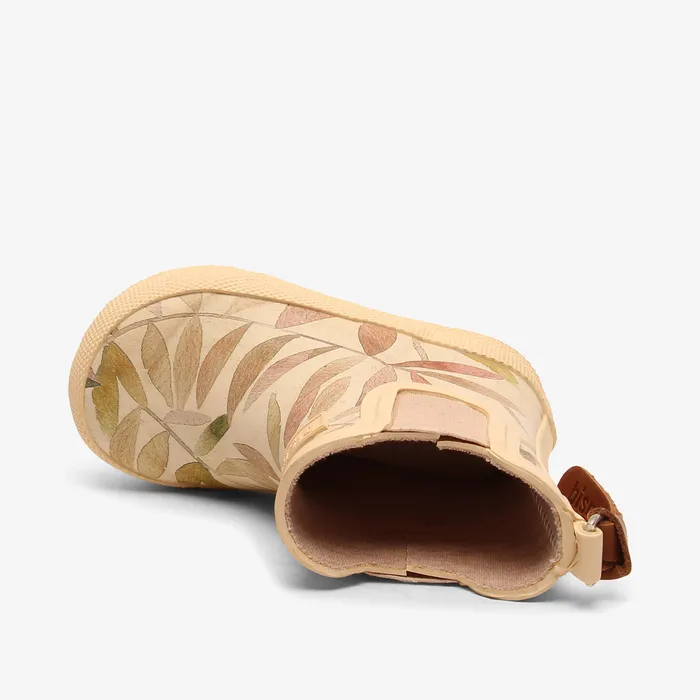 bisgaardshoes Rubber boots KIDS baby rubber beige leaves Beige