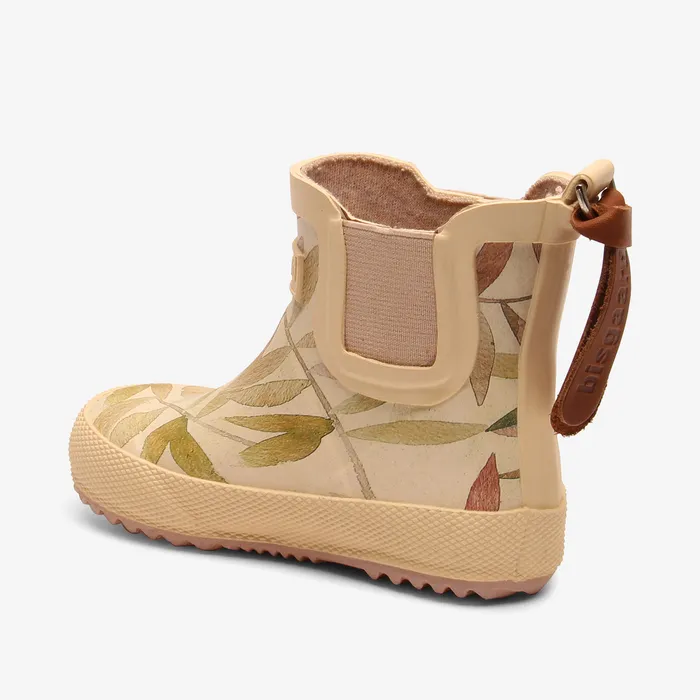 bisgaardshoes Rubber boots KIDS baby rubber beige leaves Beige