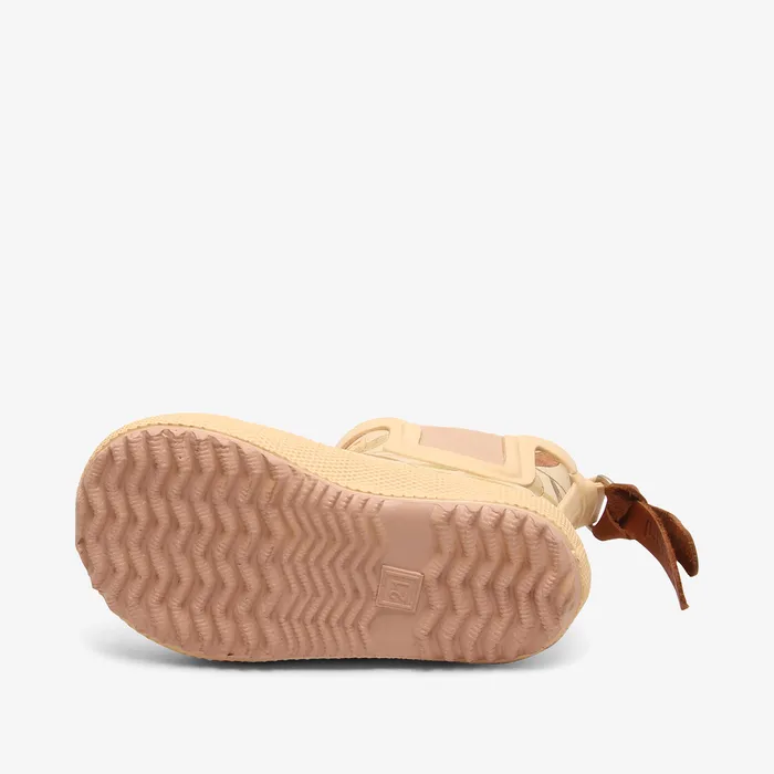 bisgaardshoes Rubber boots KIDS baby rubber beige leaves Beige