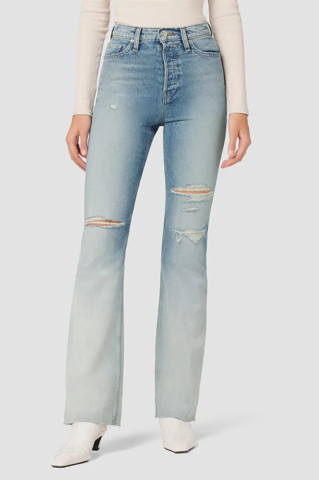 Bootcut Women Hudson Jeans Faye Ultra HighRise Bootcut Jean Bleach Dip