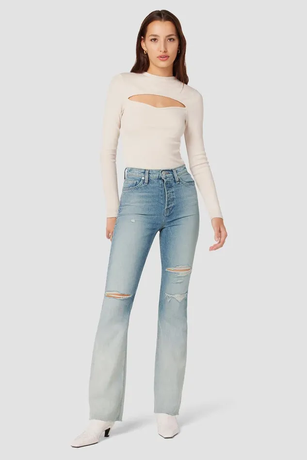 Bootcut Women Hudson Jeans Faye Ultra HighRise Bootcut Jean Bleach Dip Bootcut Women Hudson Jeans Faye Ultra HighRise Bootcut Jean Bleach Dip