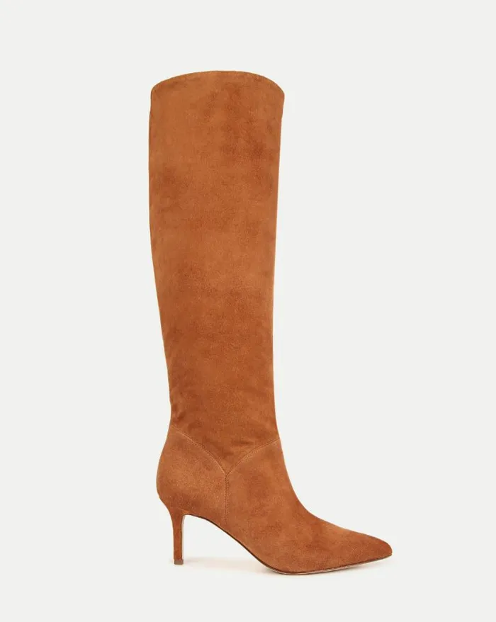 Boots and Booties Shop Veronica Beard Lexington Suede Boot Hazelwood