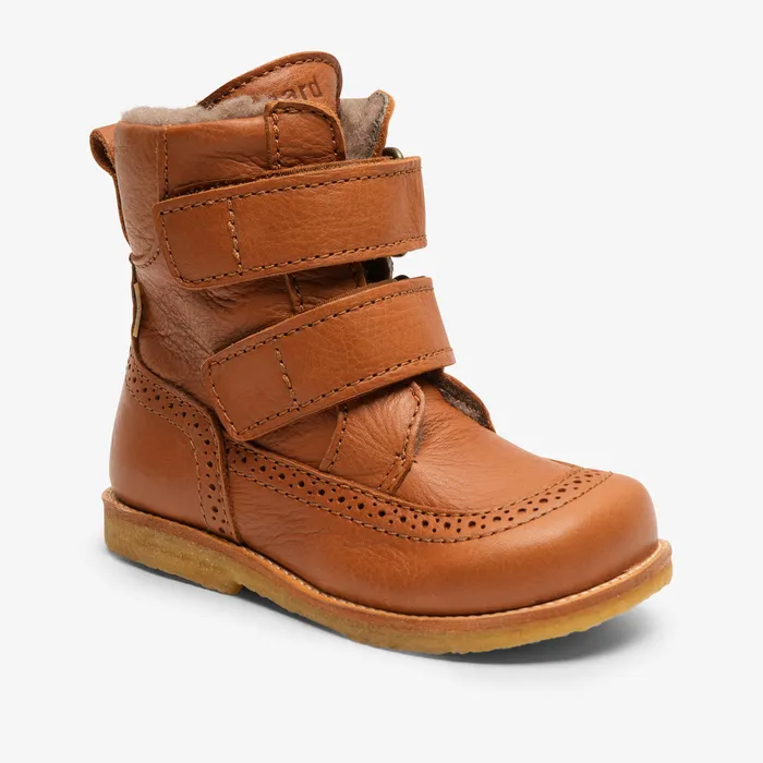 Boots elba tex cognac Brown bisgaardshoes KIDS