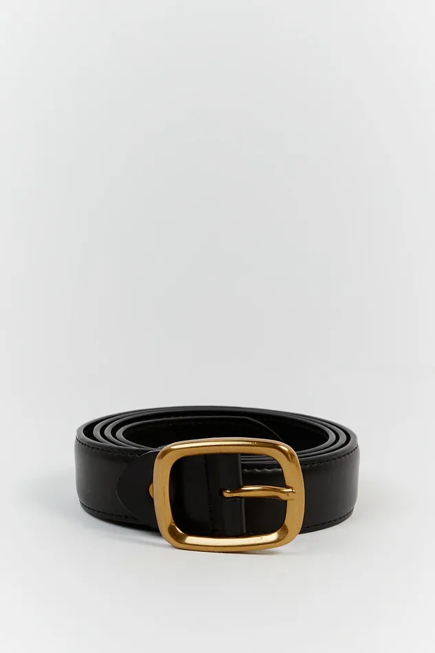 BRADFORD BLACK LEATHER BELT Women DISSH The Gift Shop