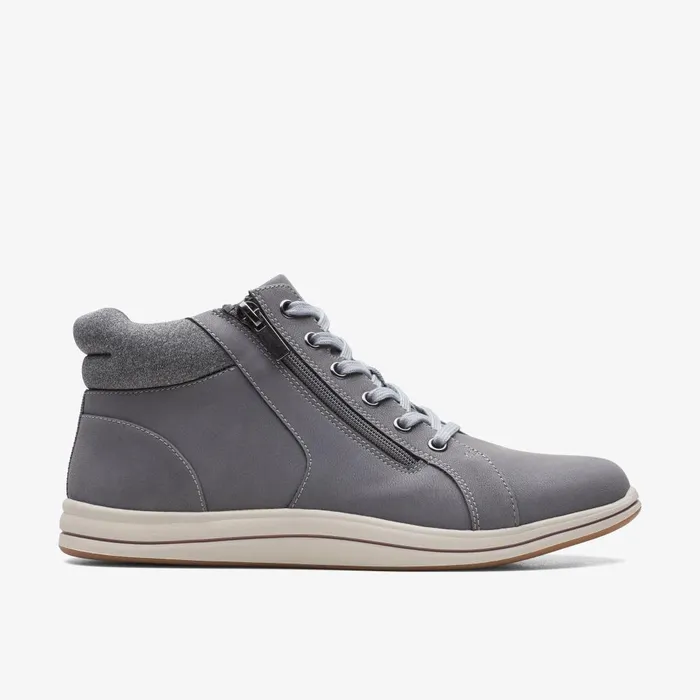 Breeze Glide Dark Grey Women Clarks Boots and Booties