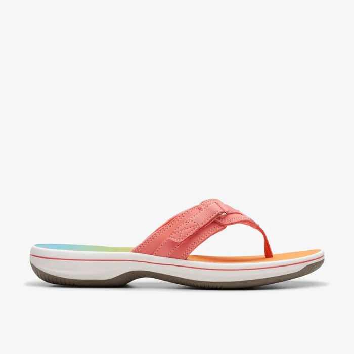 Breeze Sea Coral Ombre Women Clarks Sandals and Flip Flops