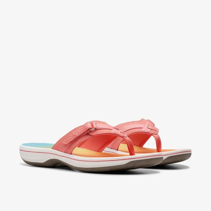 Breeze Sea Coral Ombre Women Clarks Sandals and Flip Flops