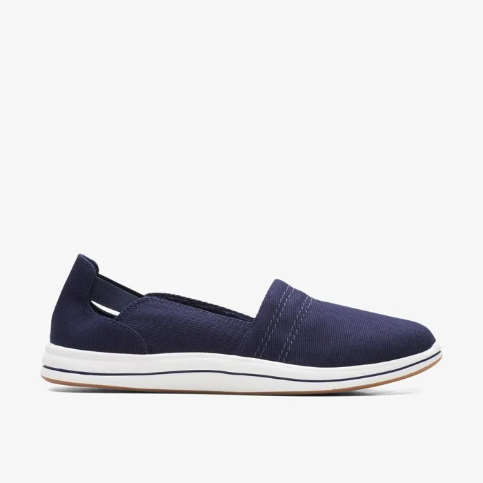 Breeze Step II Dark Navy Women Clarks Flats