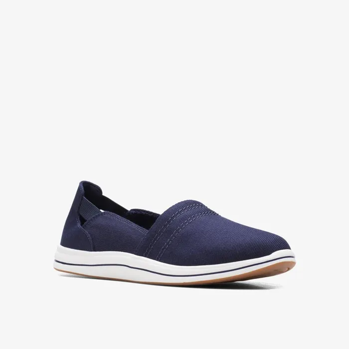 Breeze Step II Dark Navy Women Clarks Flats