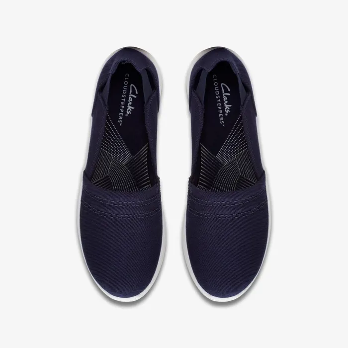 Breeze Step II Dark Navy Women Clarks Flats