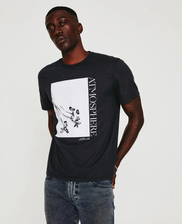 Bryce Crew Atmosphere Ink Stone Men AG Jeans Tees