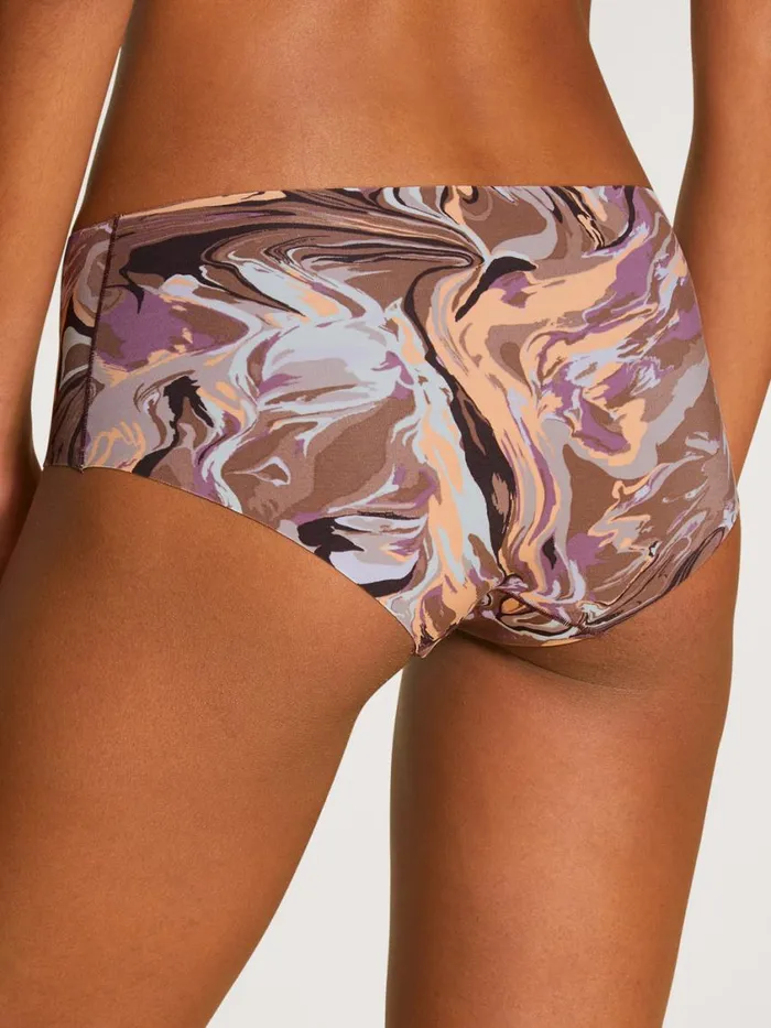 CALIDA Functional Underwear Women Panty Cradle To Cradle Certified Truffle Brown Print