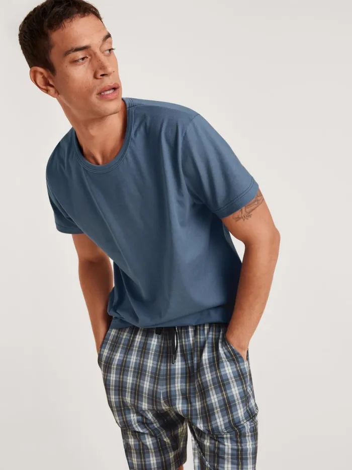 CALIDA Pyjama Pants Men Bermudas Dark Sky