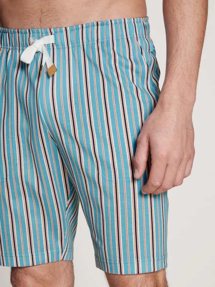 CALIDA Pyjama Pants Men Bermudas Dolphin Blue