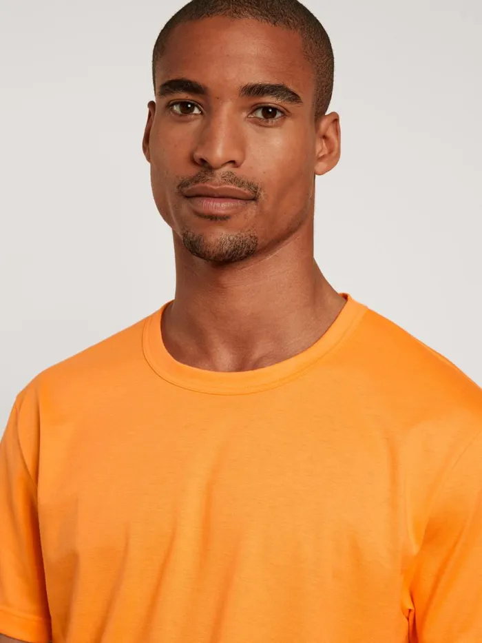 CALIDA Pyjama Tops Men Shirt Short Sleeve Blazing Orange