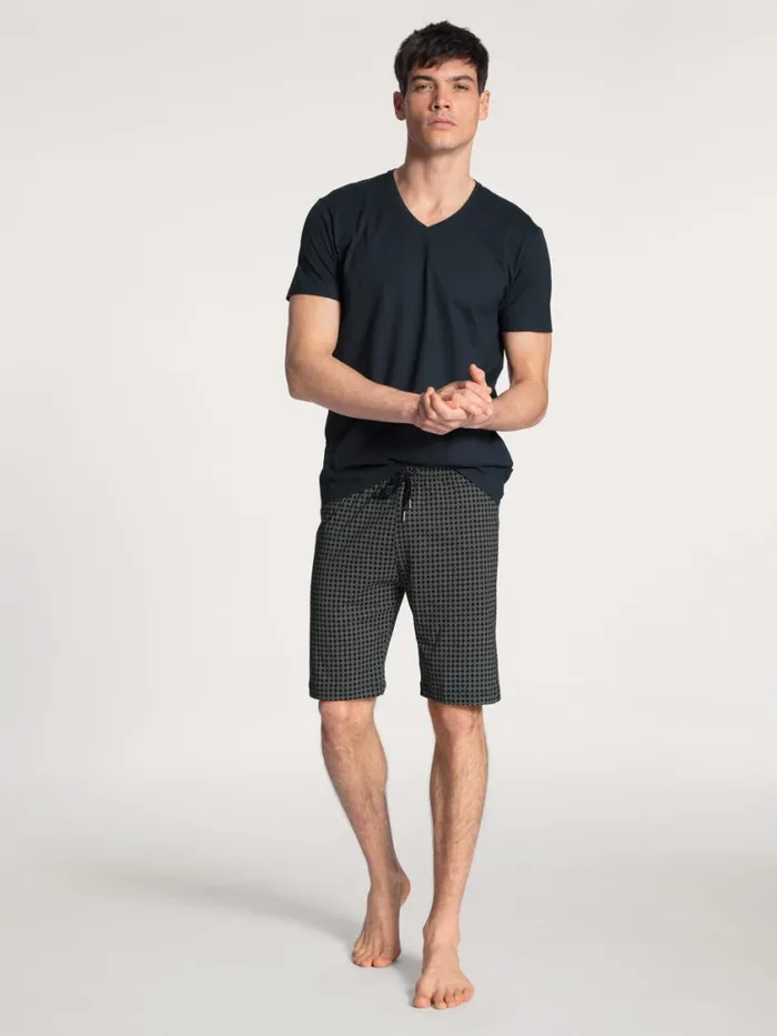 CALIDA Pyjama Tops Men Vshirt Dark Sapphire