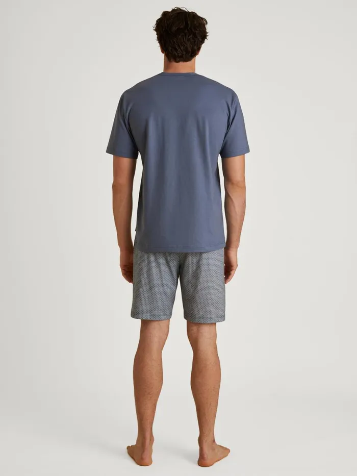 CALIDA Pyjamas Men Short Pyjama Vintage Indigo