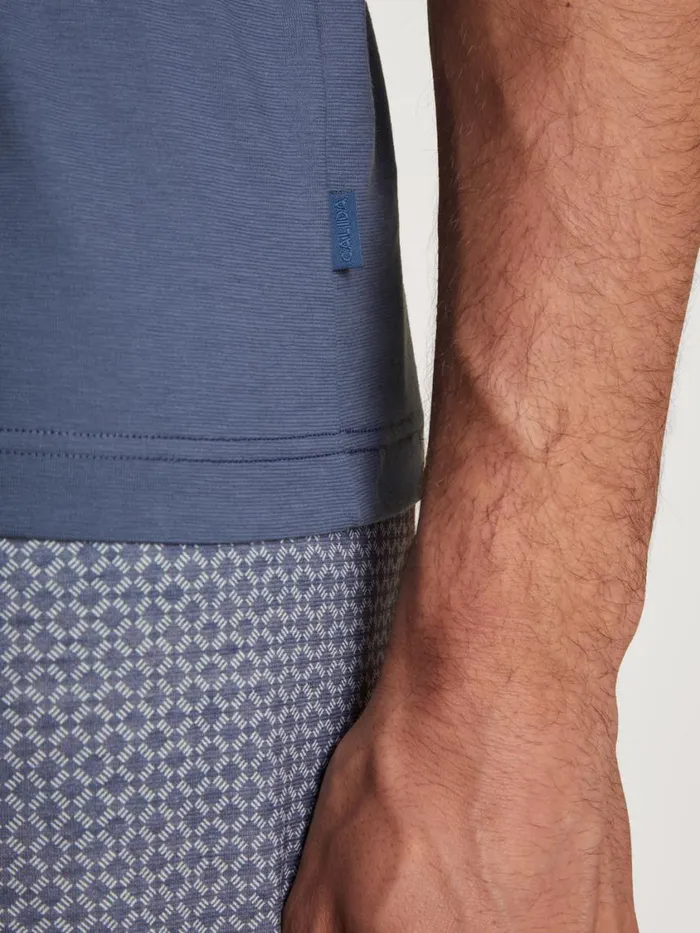 CALIDA Pyjamas Men Short Pyjama Vintage Indigo