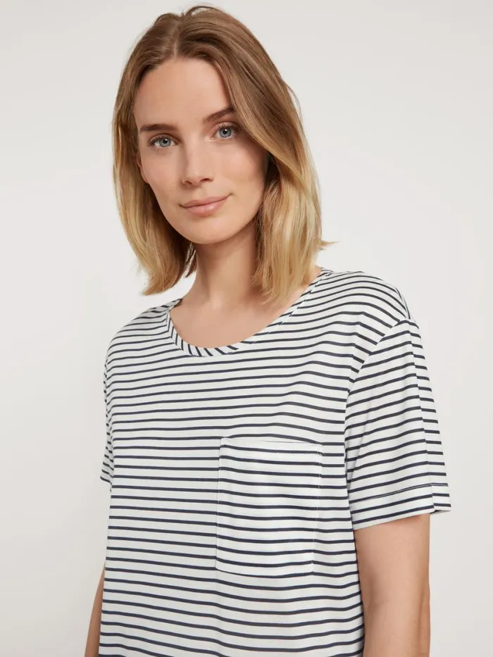 CALIDA Show All Women Short Sleeve Nightdress Length 95cm Cradle To Cradle Certified Dark Lapis Blue