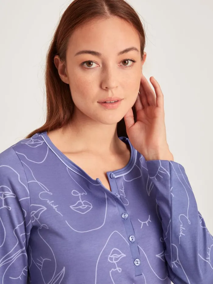CALIDA Show All Women Sleepshirt Length 100cm Twilight Purple