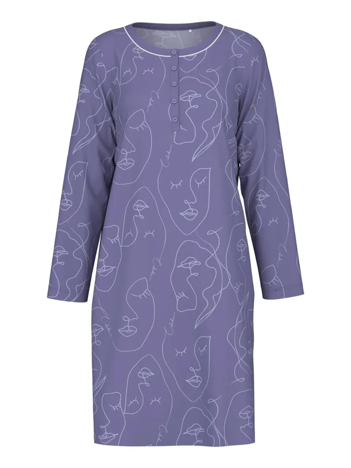 CALIDA Show All Women Sleepshirt Length 100cm Twilight Purple