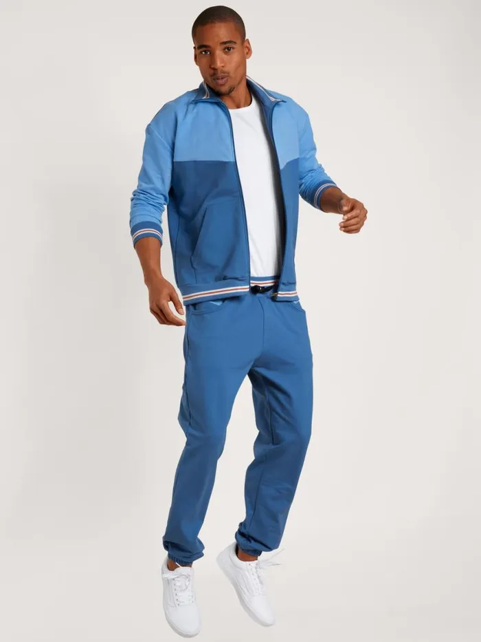 CALIDA Sweatshirts and Jackets Men Jacket Indian Blue