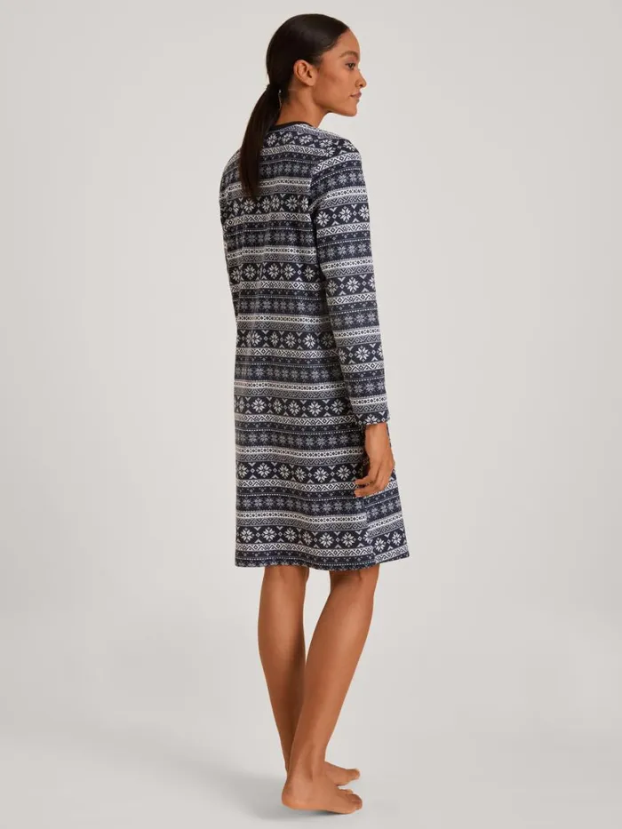 CALIDA Warming Nightwear Women Nightdress Dark Lapis Blue