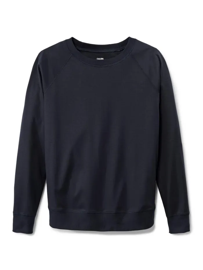 CALIDA Yoga Women Shirt Long Sleeve Dark Lapis Blue