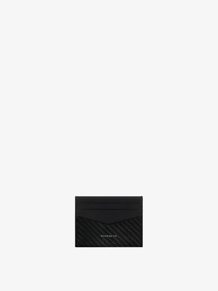 Card Holder In BraidedEffect Leather Black Men Givenchy Wallets and Card Holders Card Holder In BraidedEffect Leather Black Men Givenchy Wallets and Card Holders