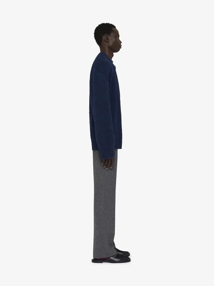 Cardigan In Monogram 72 Jacquard Dark Blue Men Givenchy Sweaters